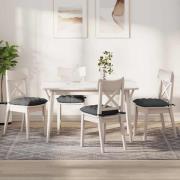 vidaXL Sittkuddar 4 pcs Mörkgrå 40 x 40 x 6 cm tyg