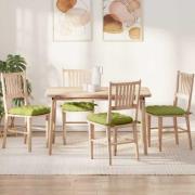 vidaXL Sittkuddar 4 pcs Ljusgrön 40 x 40 x 6 cm tyg