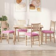 vidaXL Sittkuddar 4 pcs Rosa 40 x 40 x 6 cm tyg