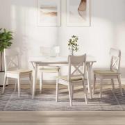 vidaXL Sittkuddar 4 pcs Kräm 40 x 40 x 3 cm tyg