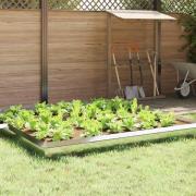 vidaXL Snigelfence 16 pcs Silver 100 x 3,5 x 25 cm Rostfritt stål