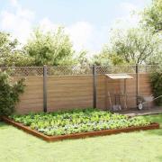 vidaXL Snigelstaket 20 pcs Rostig Väderbeständig stål