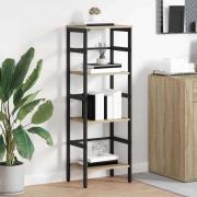 vidaXL Hyllsystem Sonoma-ek 40 x 29,5 x 115 cm Konstruerat trä