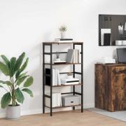 vidaXL Hyllsystem Rökt ek 60 x 29,5 x 115 cm Konstruerat trä