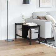 vidaXL Hyllsystem Svart Ek 82 x 32 x 47 cm Konstruerat trä