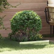 vidaXL Kant för gräsmatta Silver 60 x 60 x 13 cm Rostfritt stål