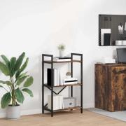 vidaXL Hyllsystem Rökt ek 56 x 34 x 96 cm Konstruerat trä