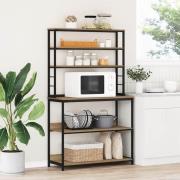 vidaXL Köks hylla Artisan Ek 100 x 40 x 168 cm Konstruerat trä