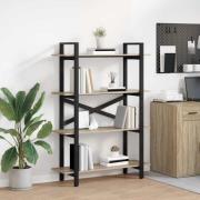 vidaXL Hyllsystem Sonoma-ek 100 x 33,5 x 140 cm Konstruerat trä