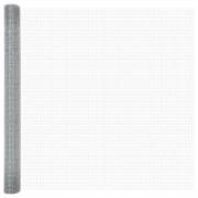 vidaXL Svetsat trådstängsel Silver 1.6 x 10 m Stål