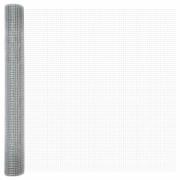 vidaXL Svetsat trådstängsel Silver 1 x 100 m Stål