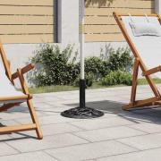 vidaXL Parasollfot svart 40x40x32 cm gjutjärn