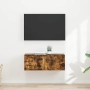 vidaXL TV Vägghylla 2 pcs Rökt ek 60 x 31 x 29.5 cm Konstruerat trä