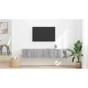 vidaXL TV Vägghylla 2 pcs Grå Sonoma 60 x 31 x 29.5 cm Konstruerat trä