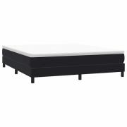 vidaXL Ramsäng utan madrass svart 180x210 cm sammet