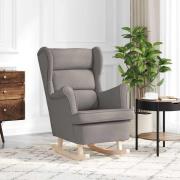 vidaXL Gungstol taupe 74x90x102 cm tyg