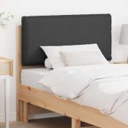 vidaXL Klädd sänggavel Naturlig och Mörk Grå 80 cm Massiv furu