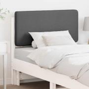 vidaXL Klädd sänggavel Vit och ljusgrå 80 cm Massiv furu