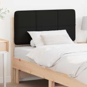 vidaXL Klädd sänggavel med huvudgavel Brun och svart 75 cm Massiv furu