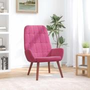 vidaXL Vilstol vinröd sammet