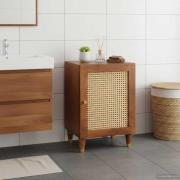 vidaXL Badrumsskåp med hylla Brun 38 x 33,5 x 58 cm Konstruerat trä