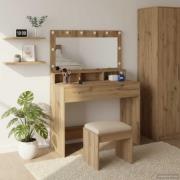 vidaXL Smyckebord Artisan Ek 100 x 41 x 135 cm Konstruerat trä