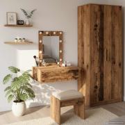 vidaXL Smyckebord med låda Brun 60 x 40 x 70 cm Konstruerat trä