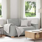 vidaXL 2-sitssoffa molngrå 120 cm tyg