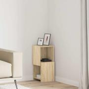 vidaXL Hörnskåp Vit 25,5x25x55cm Konstruerat trä