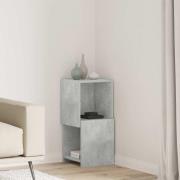 vidaXL Hörnskåp Betonggrå 30,5x30x65cm Konstruerat trä