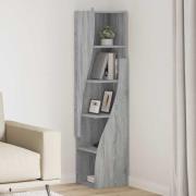 vidaXL Hörnskåp Grå Sonoma 32x32x140cm Konstruerat trä