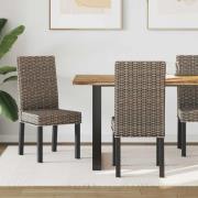 vidaXL Matstol 2 pcs Svart tvätt 45 x 54 x 93 cm Massivt mahognyträ