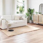 vidaXL Fusk Skinnmatta Tafalla Beige 100 x 200 cm Polyester