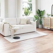 vidaXL Fusk-kaninpälsmatta Olite Vit 80 x 200 cm Polyester