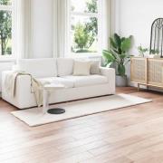 vidaXL Halkfri imitationskaninpälsmatta Olite Kräm 80 x 250 cm