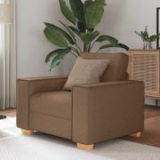 vidaXL Soffa brun 60 cm tyg