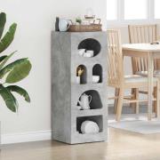 vidaXL Sideboard Betonggrå 40 x 35 x 100,5 cm Konstruerat trä