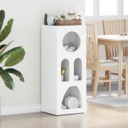 vidaXL Sideboard Högblanka vita 40 x 35 x 100.5 cm Konstruerat trä