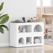 vidaXL Sideboard Vit 80,5 x 35 x 59 cm Konstruerat trä