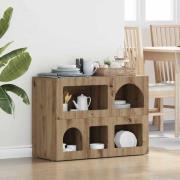 vidaXL Sideboard Artisan Ek 80,5 x 35 x 59 cm Konstruerat trä
