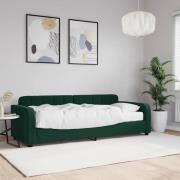 vidaXL Dagbädd med madrass mörkgrön 80x200 cm sammet