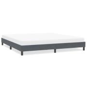 vidaXL Sängram utan madrass mörkgrå 200x210 cm sammet
