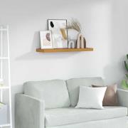 vidaXL Vägg hylla Väggmonterad Beige 90 x 23,5 x 4 cm Konstruerat trä