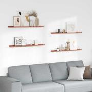 vidaXL Vägg hylla med hylla 4 pcs Röd 100 x 9 x 3 cm Konstruerat trä