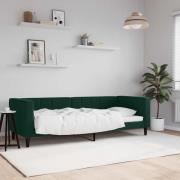 vidaXL Dagbädd mörkgrön 80x200 cm sammet