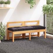 vidaXL Dyna till pallsoffa bomull 120x40x7 cm antracit