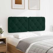 vidaXL Headboard Cushion Dark Green 120 cm Velvet
