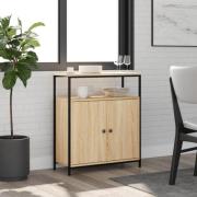 vidaXL Skänk Sonoma Ek 70x30x80 cm Konstruerat trä