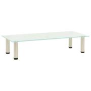 vidaXL TV-bänk frostad 80x35x17 cm härdat glas