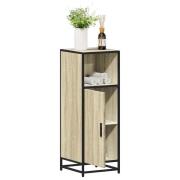 vidaXL Badrumsskåp Sonoma Ek 35x37,5x100 cm Konstruerat trä